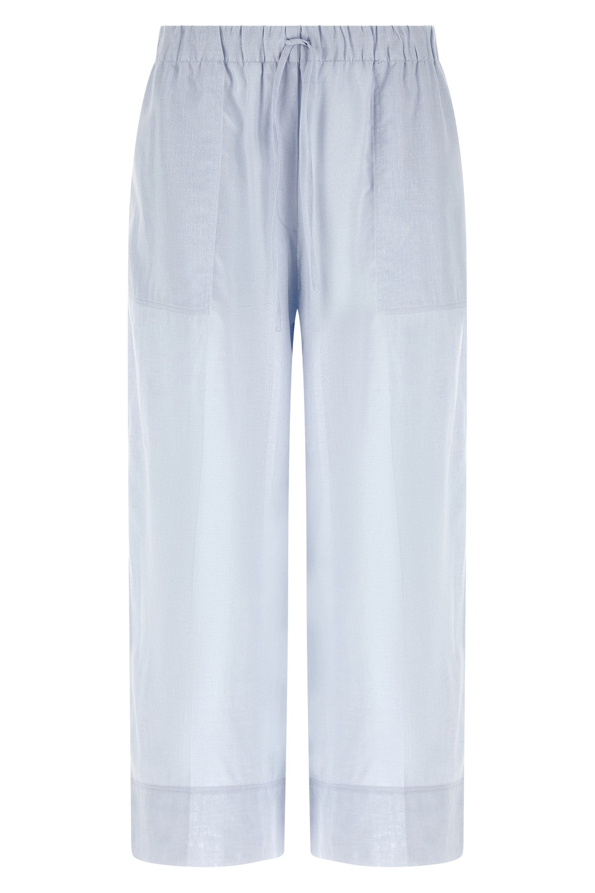 summer pants in a light breathable and slightly transparent linen and cotton b