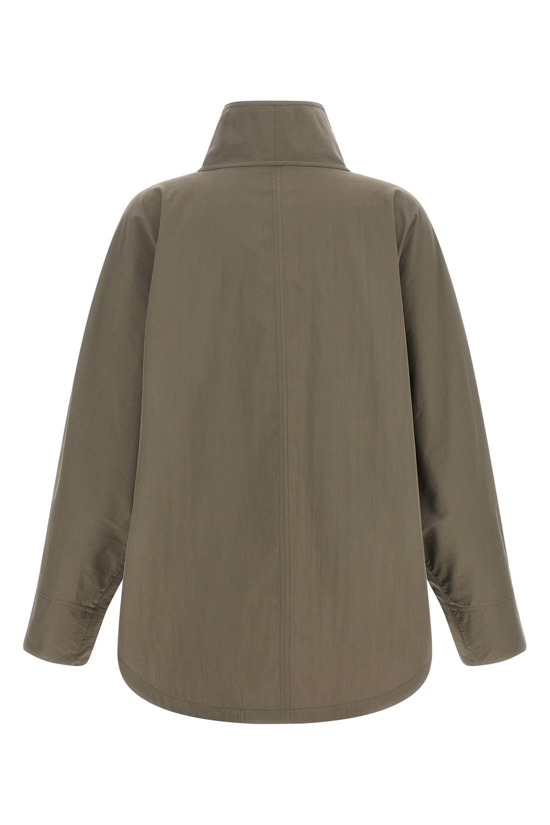 TOTEME 34 the toteme summer parachute jacket stands out for its oversized silhouette and