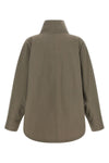 the toteme summer parachute jacket stands out for its oversized silhouette and