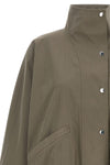 the toteme summer parachute jacket stands out for its oversized silhouette and