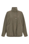 the toteme summer parachute jacket stands out for its oversized silhouette and