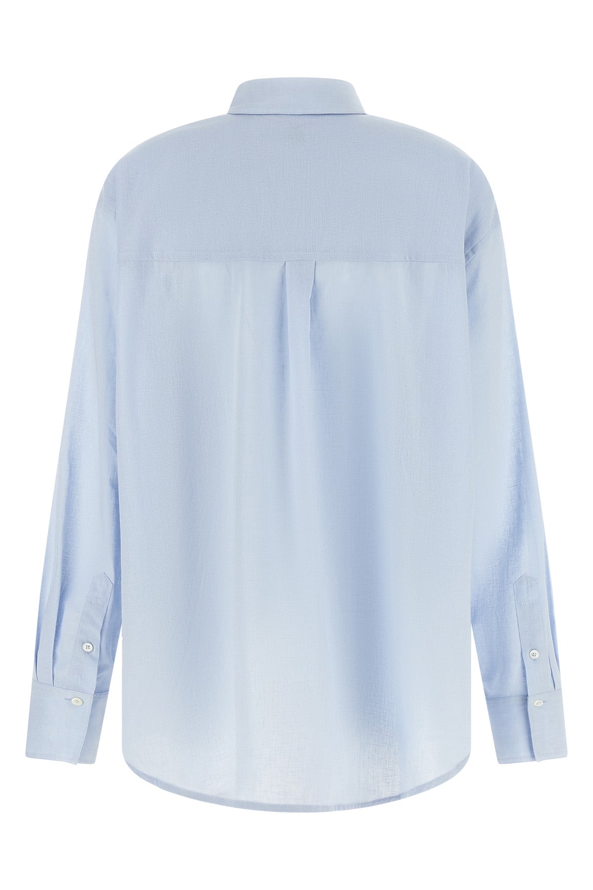 summer shirt in a light breathable and slightly transparent blend of linen and