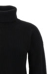 ribbed wool turtleneck sweater