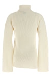 slit sleeve wool sweater