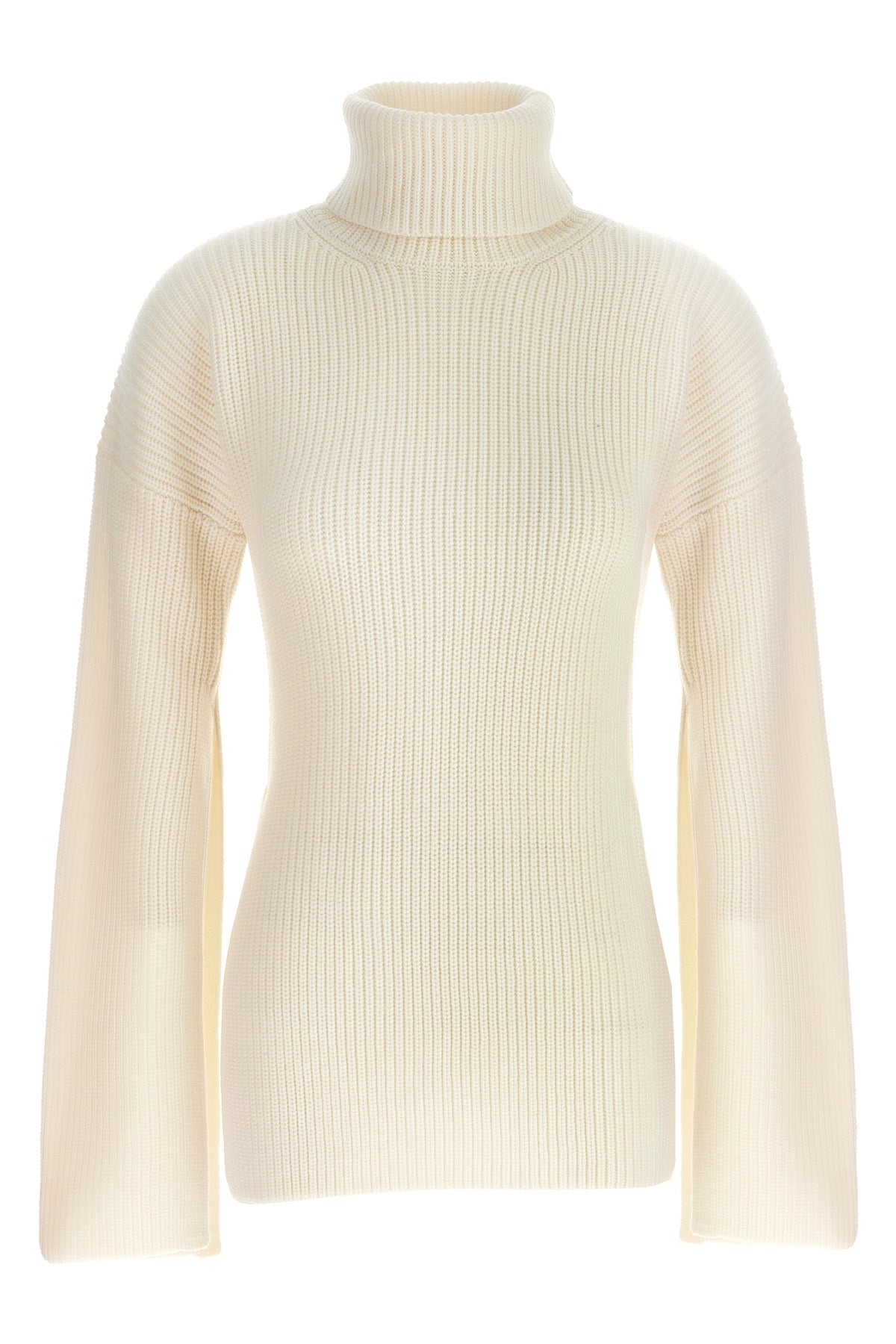 slit sleeve wool sweater