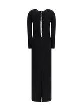 MARINE SERRE 36 draped jersey long dress