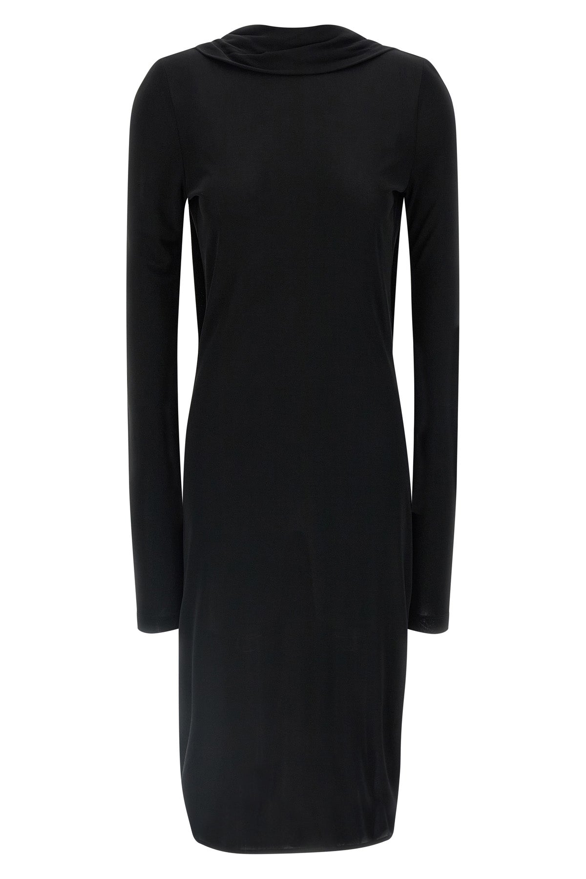 cocoon cape viscose midi dress