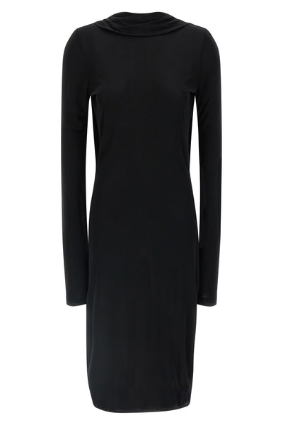 cocoon cape viscose midi dress
