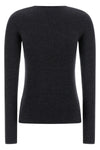 compact knit sweater in heavy viscose blend