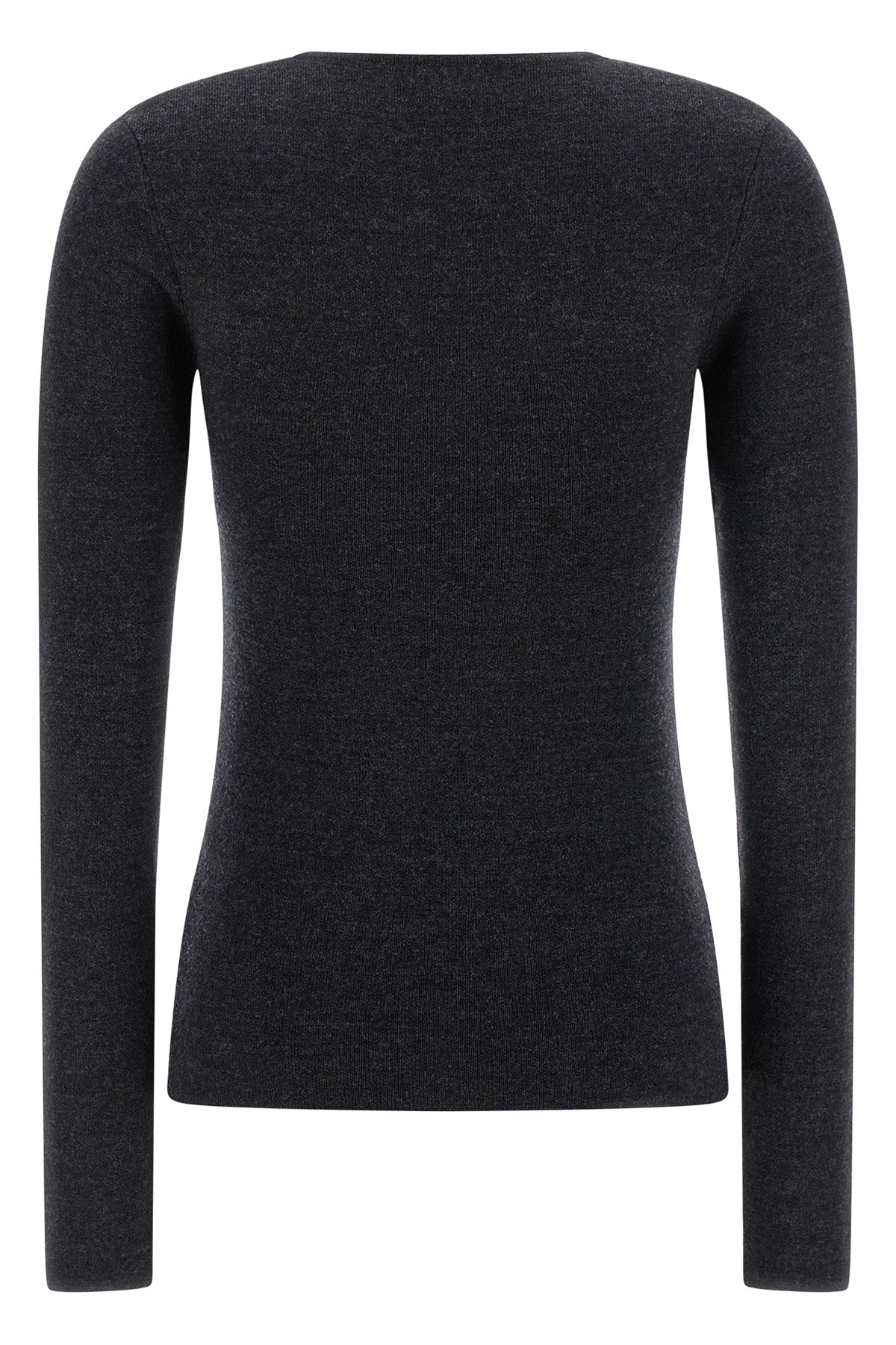 compact knit sweater in heavy viscose blend