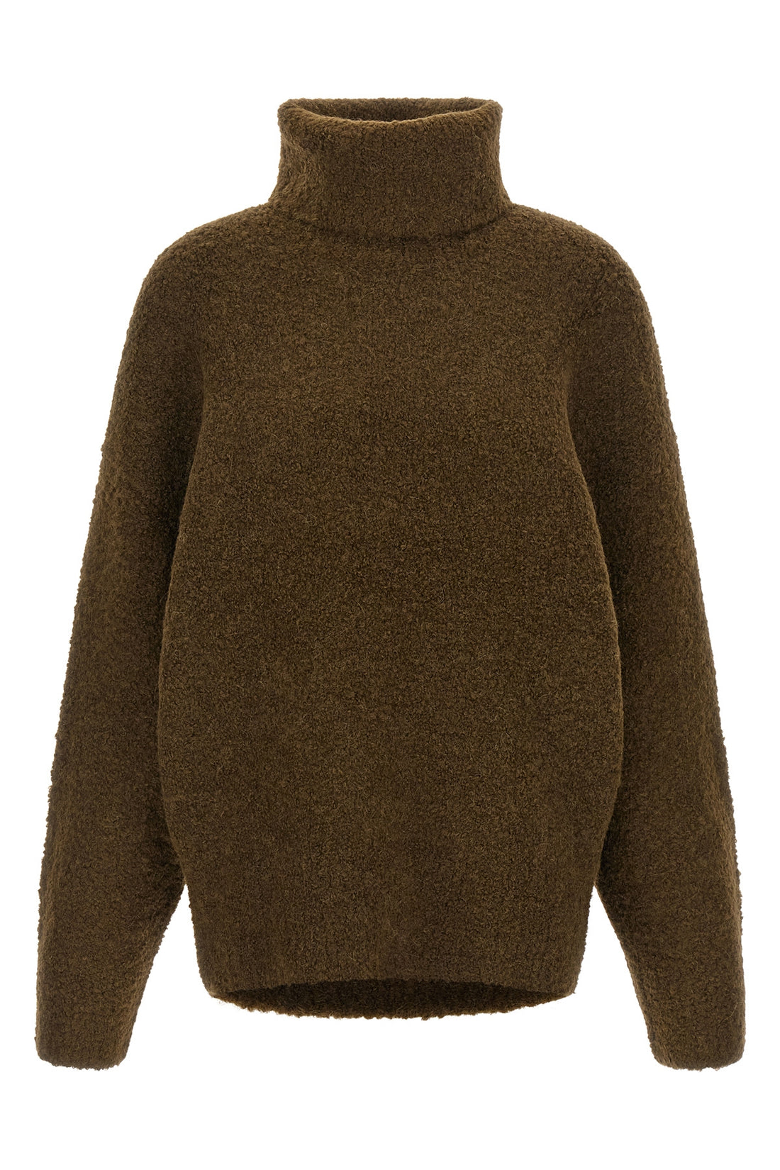 TOTEME XS alpaca blend bouclé turtleneck sweater