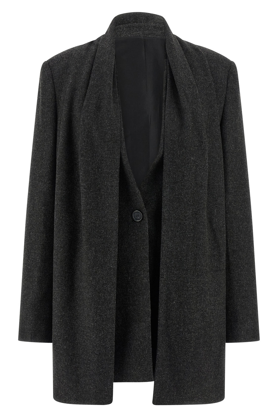 TOTEME 32 blazer in lightweight mélange flannel