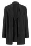 blazer in lightweight mélange flannel