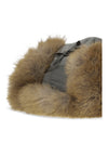 technical fabric and faux-fur trapper hat