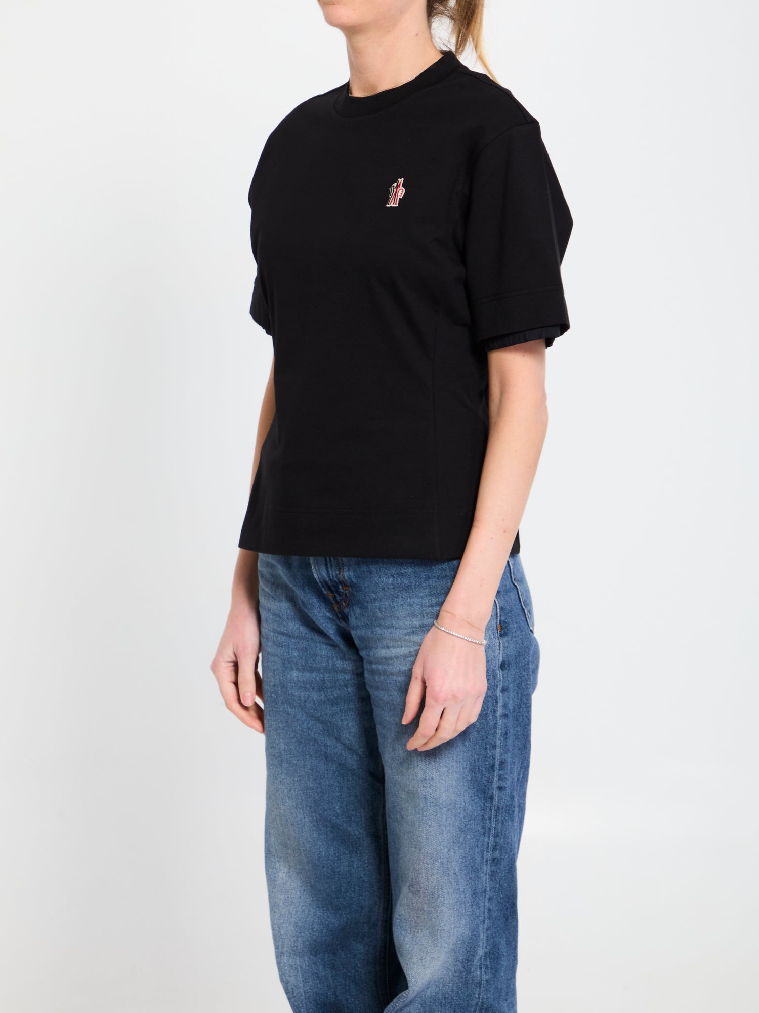 MONCLER GRENOBLE M stretch cotton t-shirt