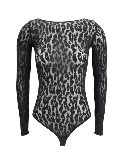 WOLFORD M leo string body with animalier patterns