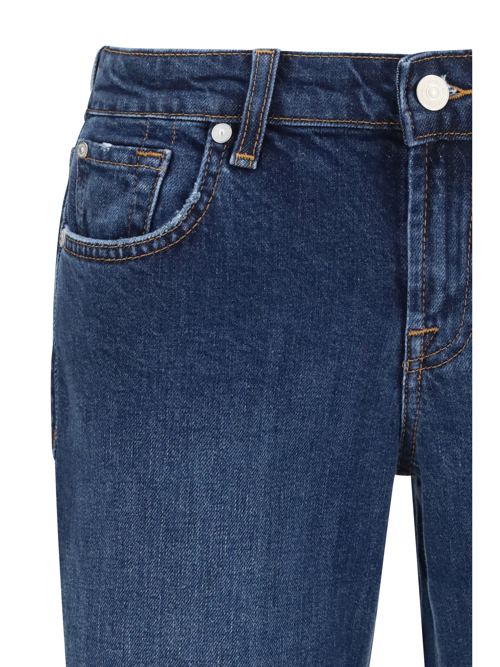 low-rise flared jeans