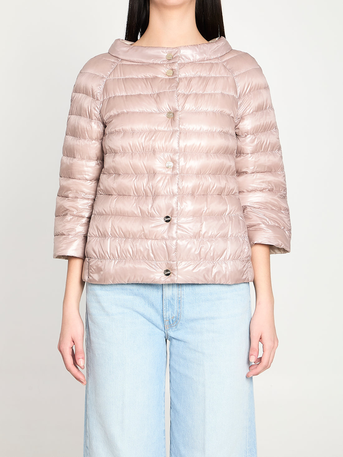 HERNO 40 reversible short down jacket