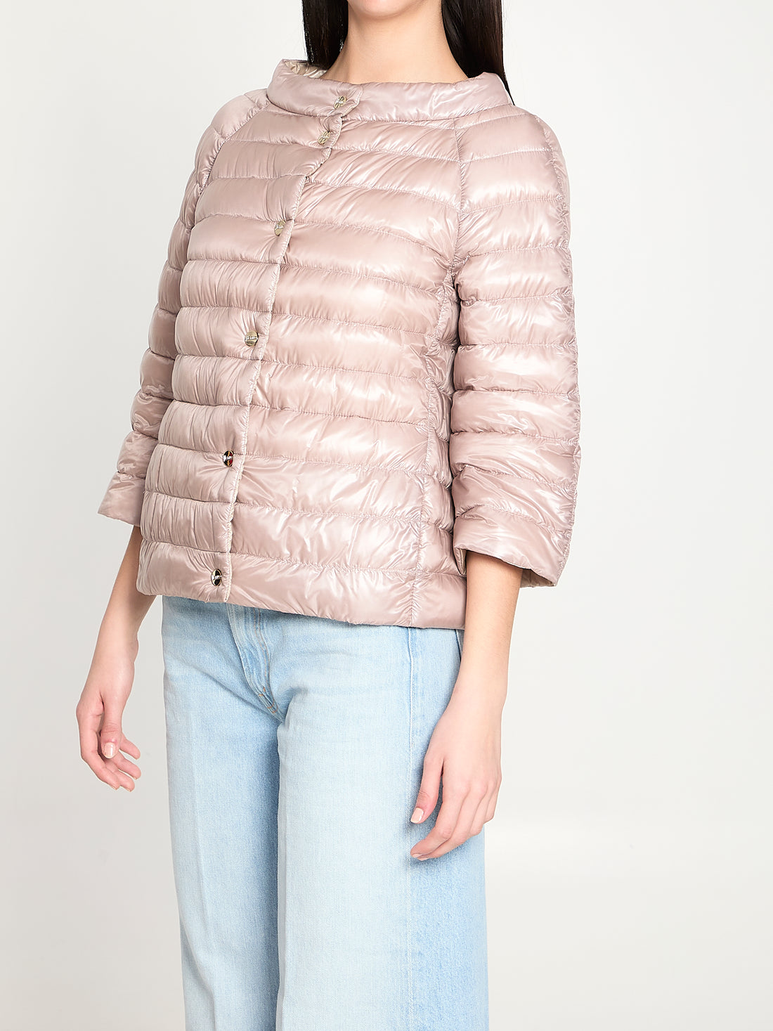 HERNO 40 reversible short down jacket