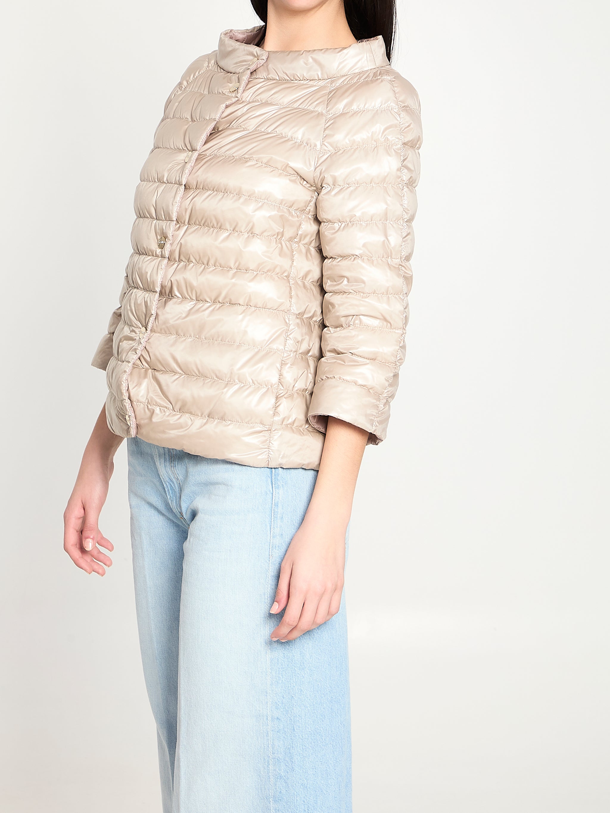 reversible short down jacket