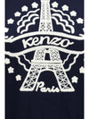 kenzo eiffel tower design wool hoodie
