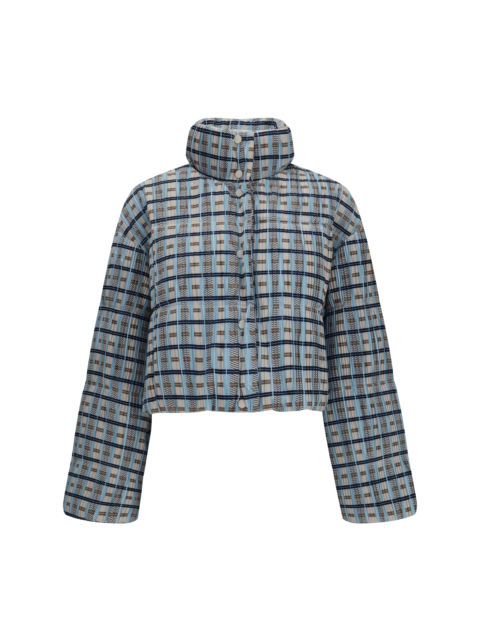 short padded high-neck jacket
