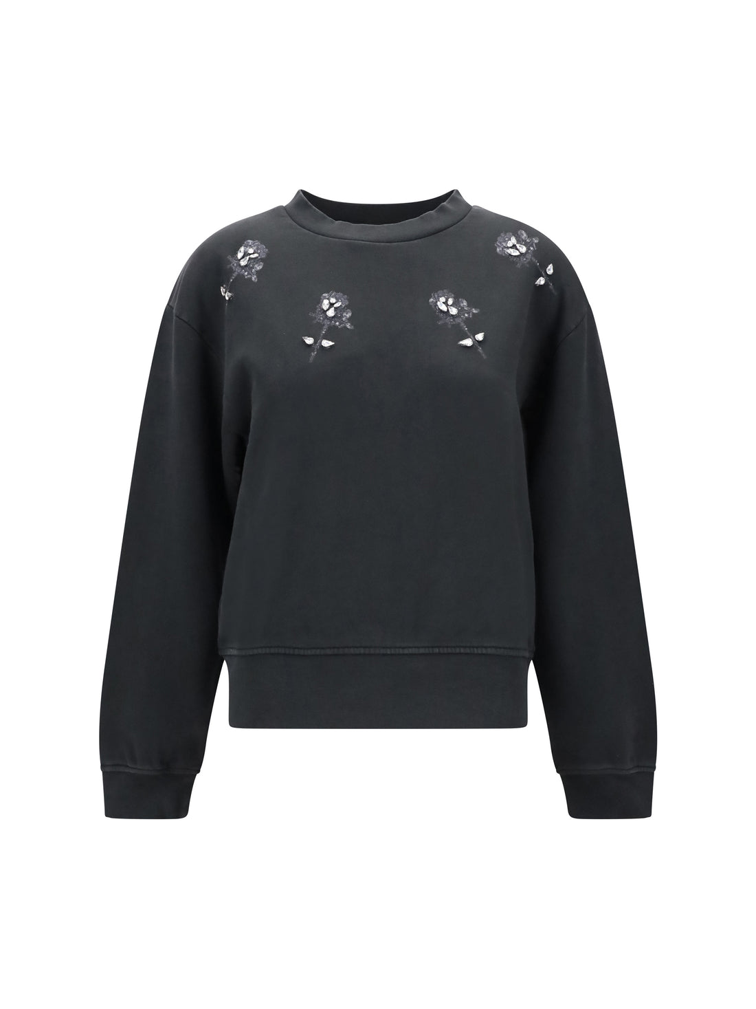 PINKO XS rhinestone sweatshirt