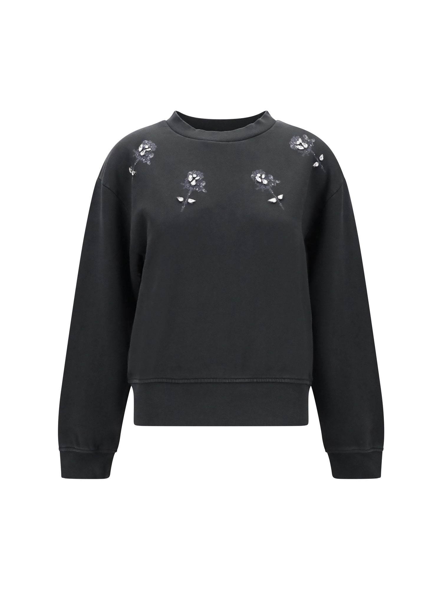 PINKO XS rhinestone sweatshirt