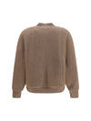 ribbed cashmere bomber