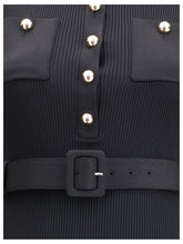 SELF-PORTRAIT L long ribbed dress