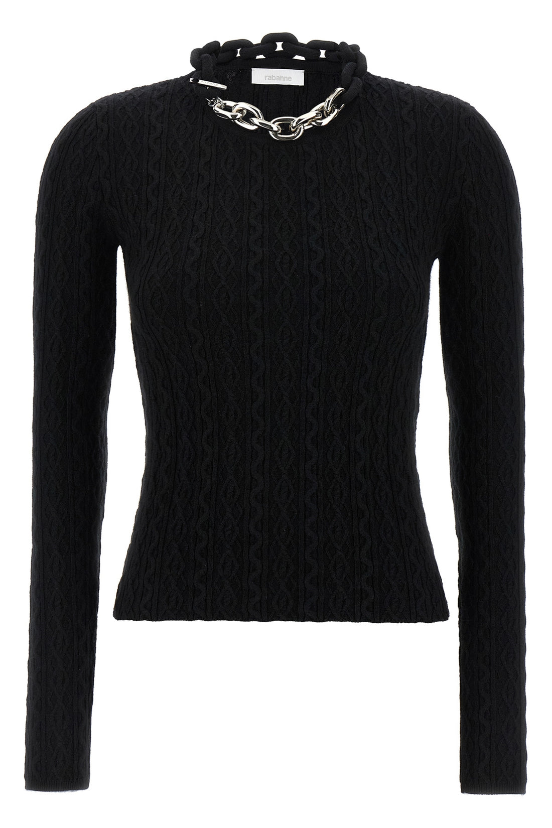 RABANNE S ribbed wool and cashmere blend sweater