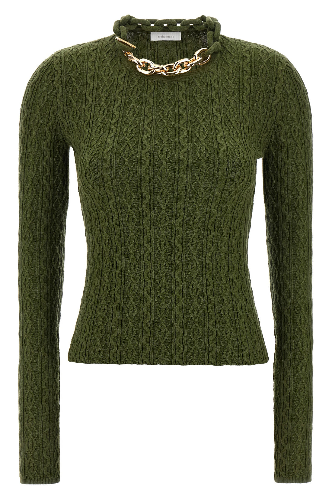 RABANNE M ribbed wool and cashmere blend sweater