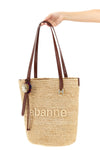 natural raffia tote bag braided raffia shopping bag