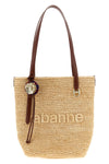 natural raffia tote bag braided raffia shopping bag