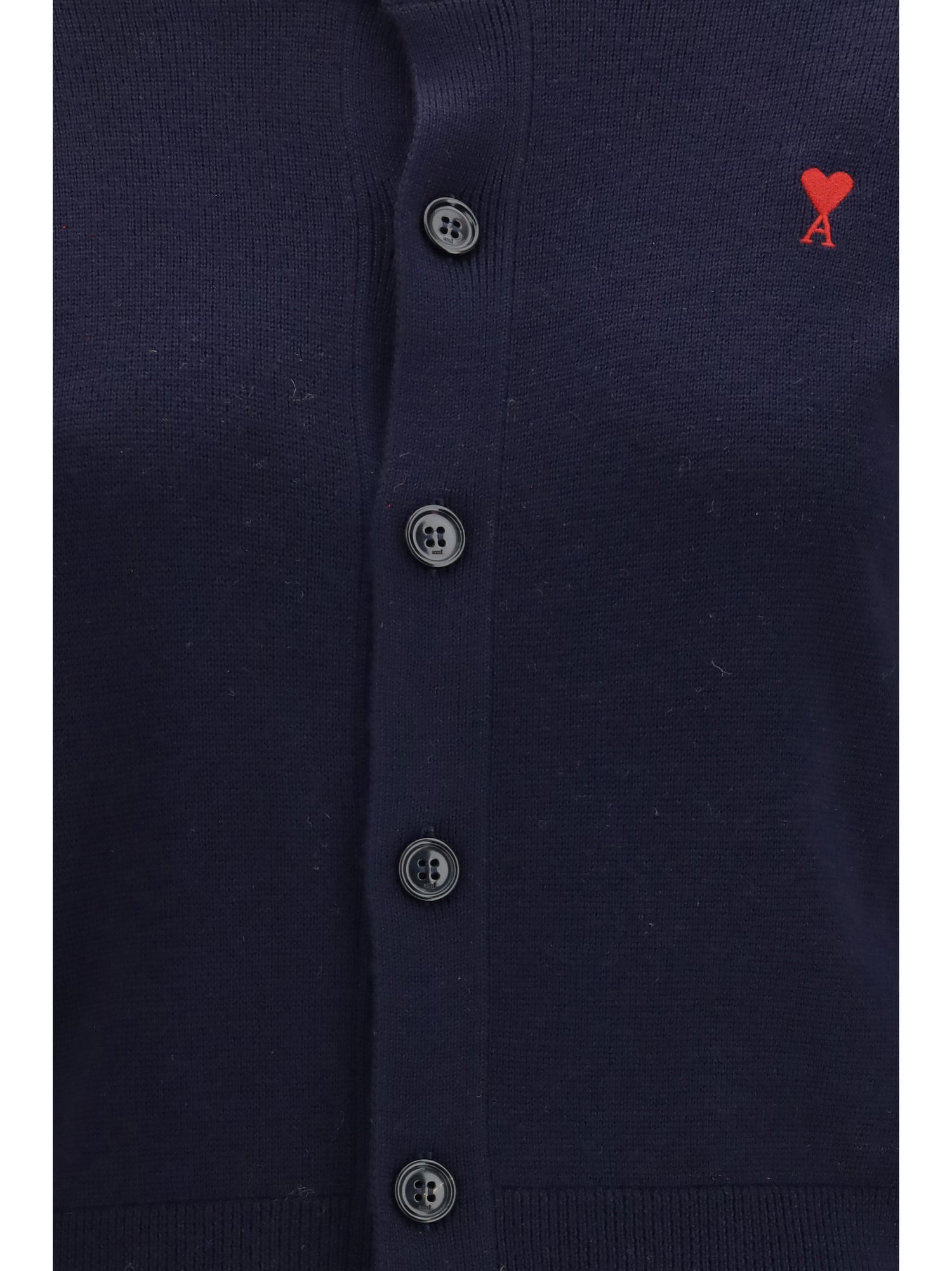 AMI PARIS L ami de coeur merino wool cardigan