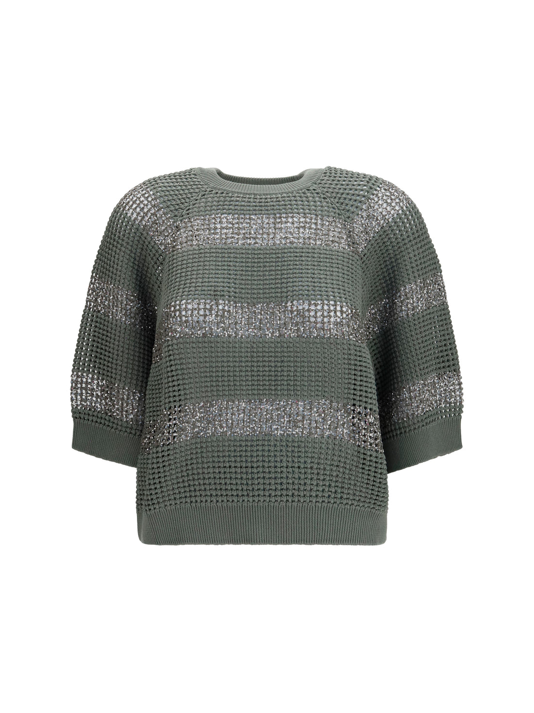 BRUNELLO CUCINELLI S openwork sequined sweater