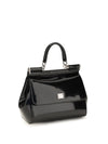 small sicily glossy calfskin handbag