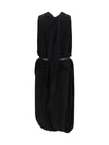 draped viscose dress