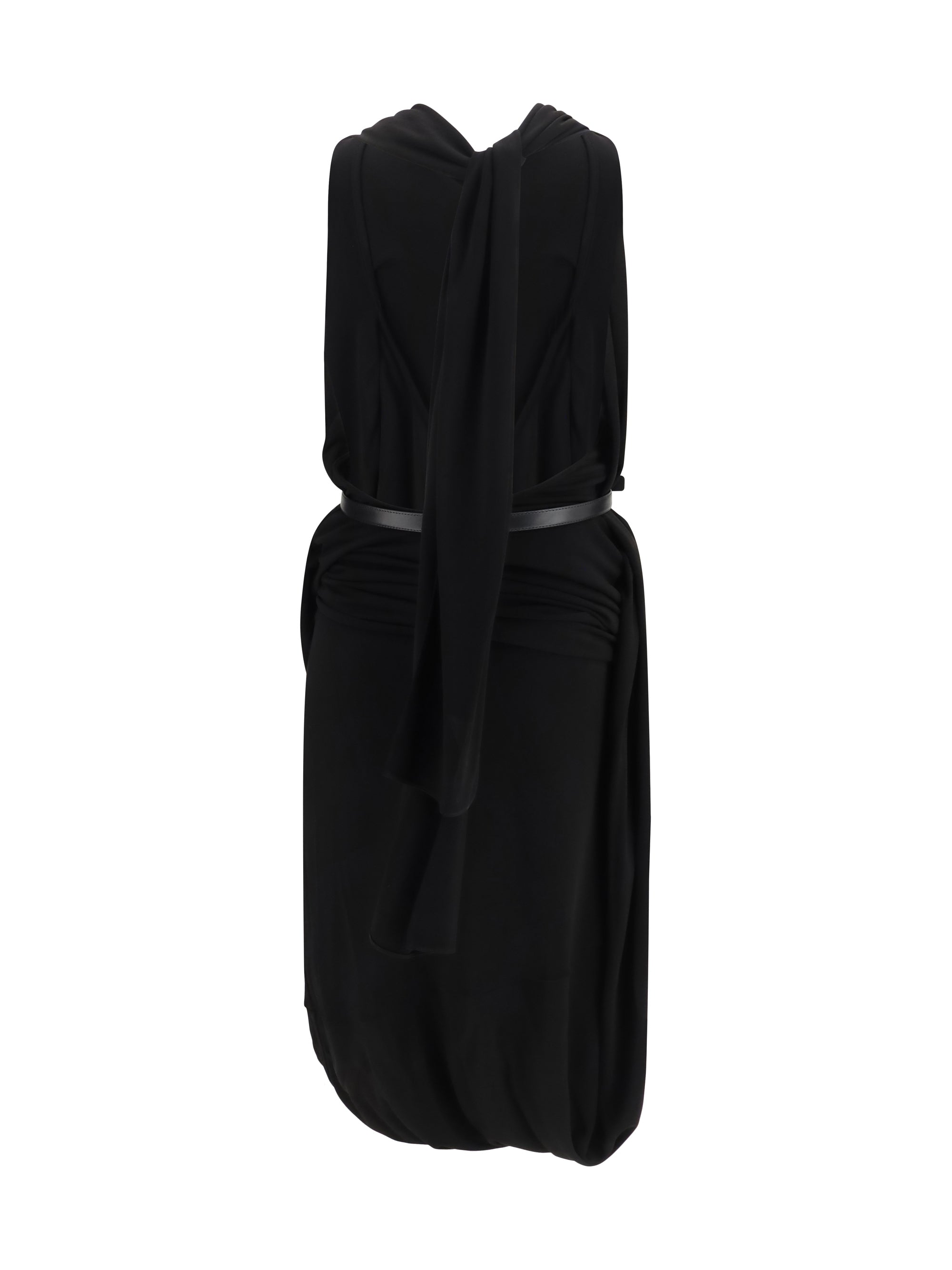 draped viscose dress