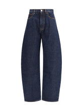 ALAIA 38 rounded denim pants 