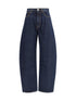 ALAIA 38 rounded denim pants 