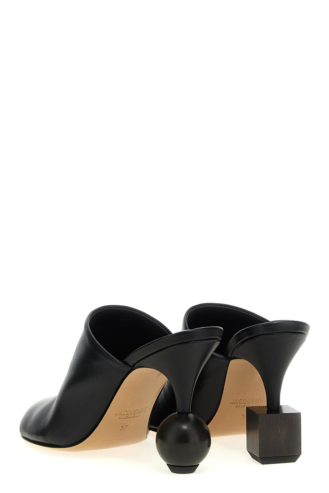 JACQUEMUS 36 les mules bisou smooth leather mules