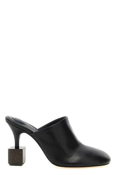 les mules bisou smooth leather mules