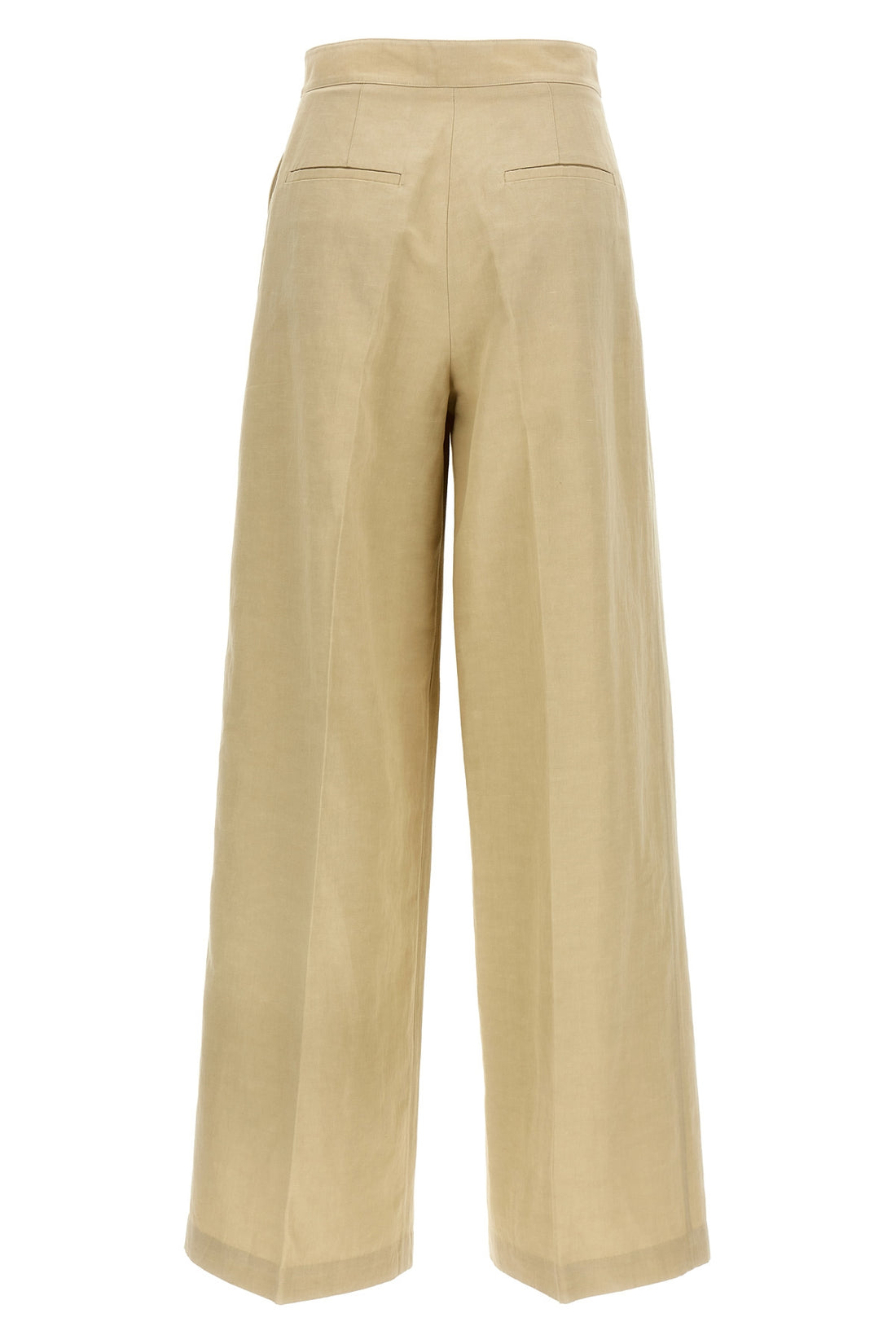 ARMY YVES SALOMON 36 cotton and linen blend pants