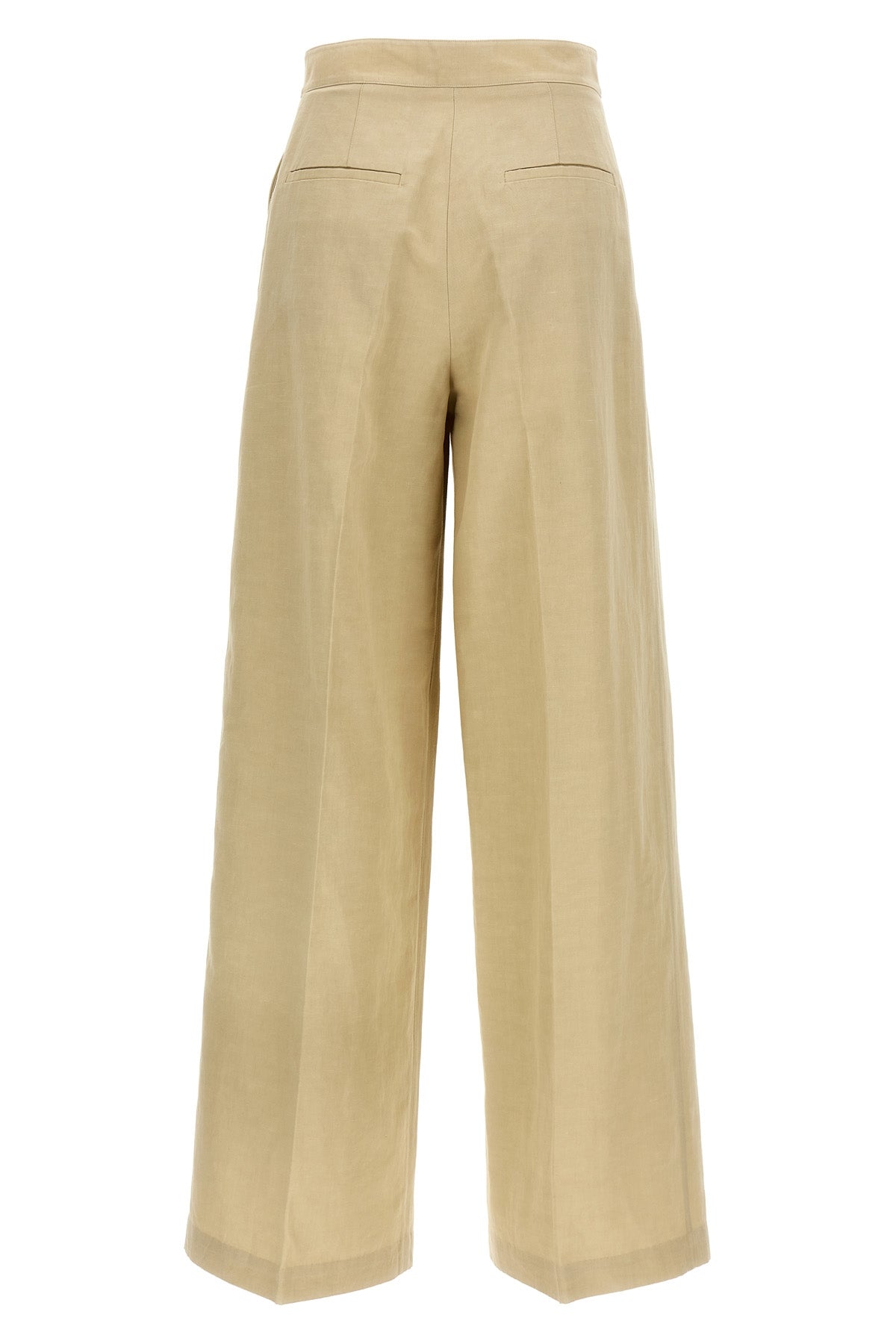 cotton and linen blend pants