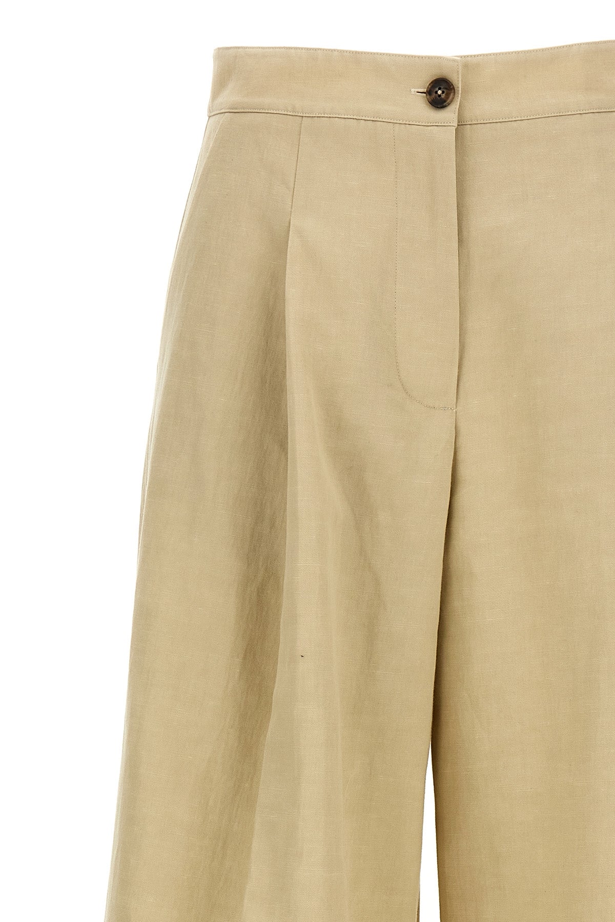 cotton and linen blend pants