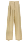 cotton and linen blend pants