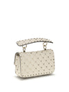 rockstud spike mini top handle bag in nappa