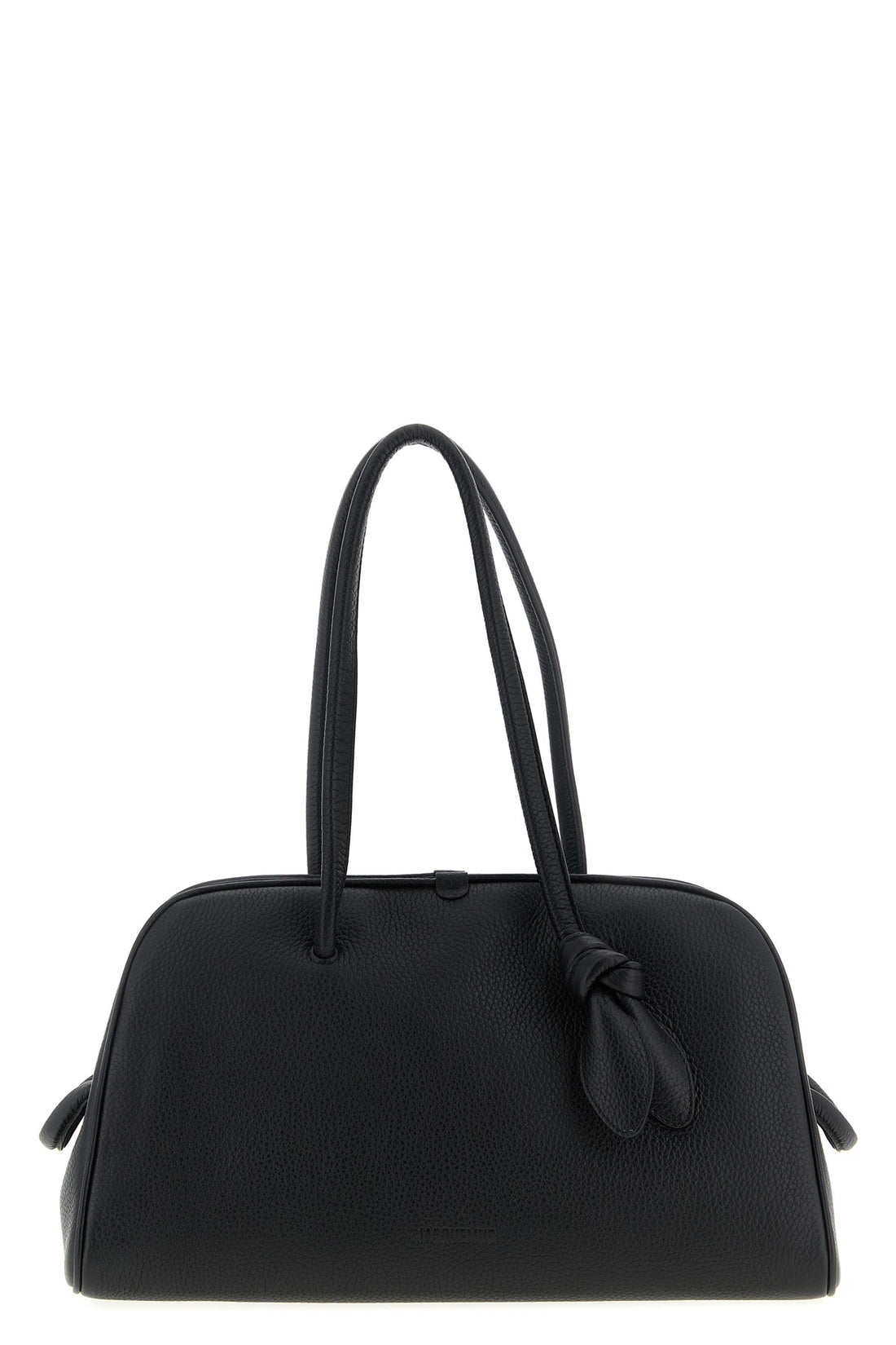 JACQUEMUS OS le turismo hammered leather shoulder bag in bowling style