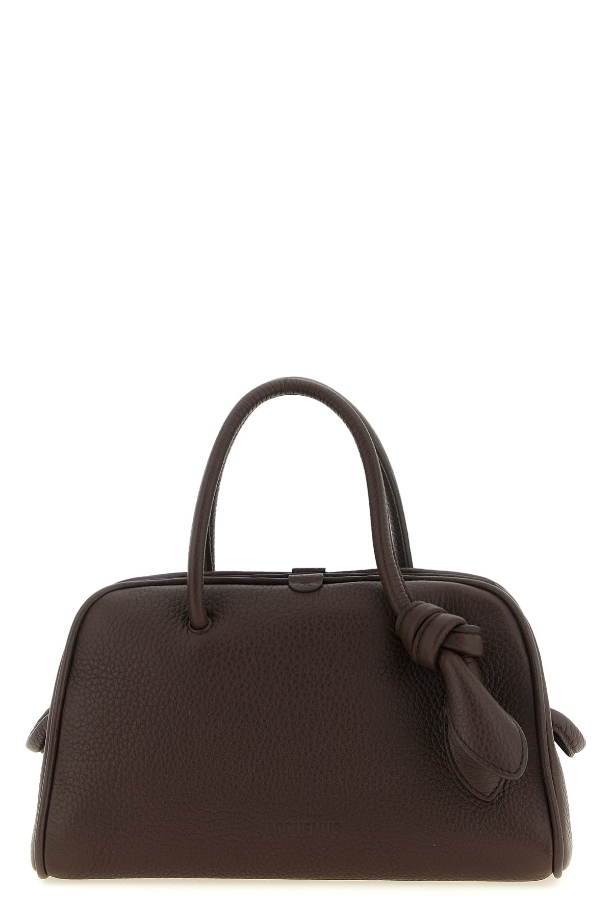 the jacquemus le petit turismo handbag reinterprets the classic bowling silhou